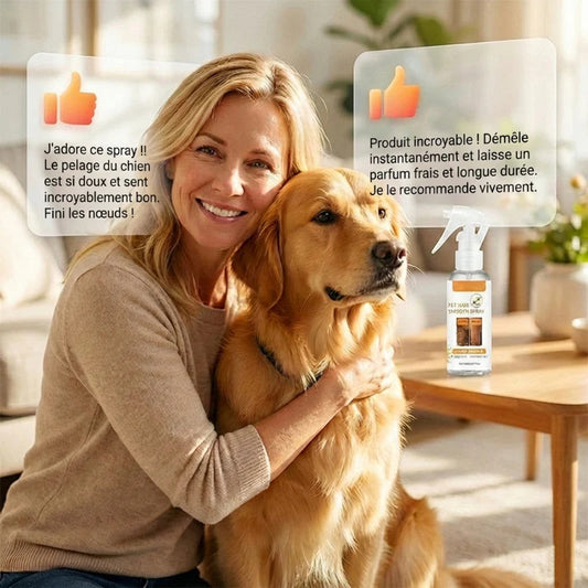 🔥1+1 ingyenes🐾 Kíméletes háziállat ápoló spray🍊 Narancsillatú állati szőrápoló spray – Szagtalanítás és könnyű fésülés!