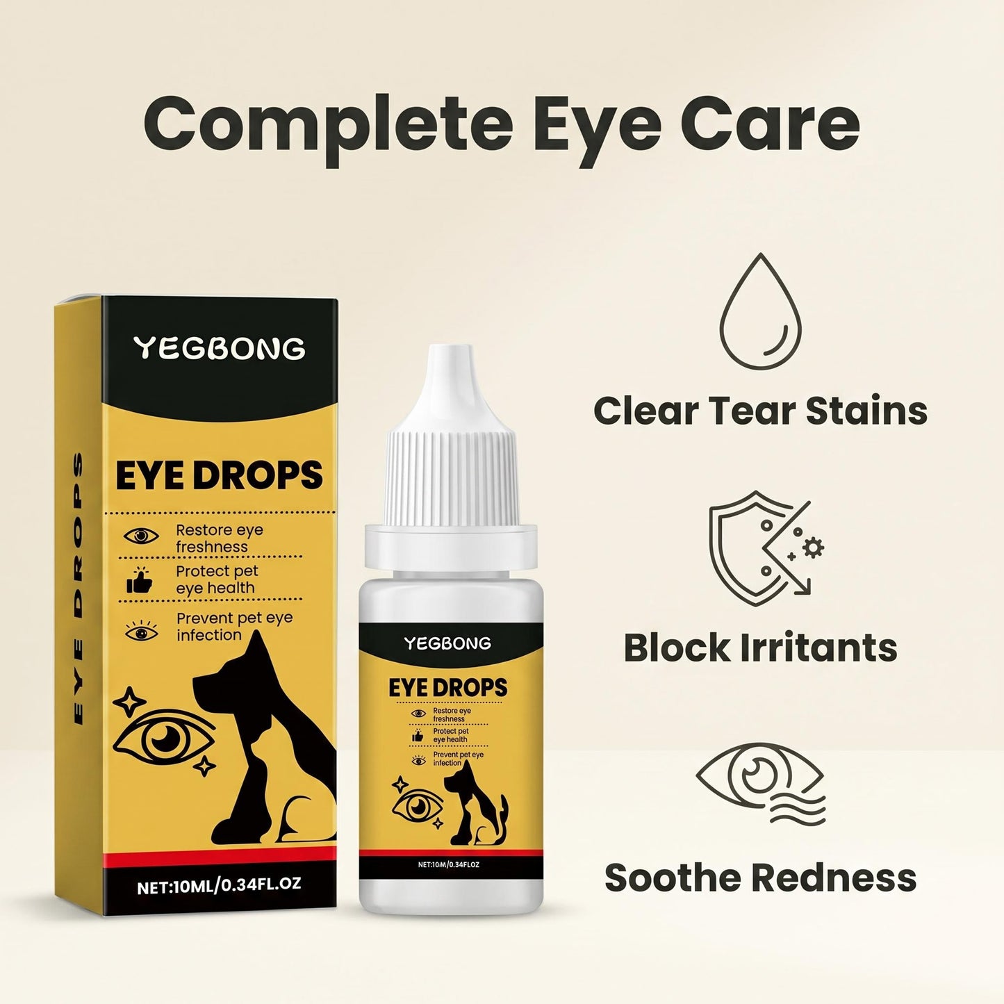 📢🎁1+1 INGYEN 👁️🐾 Könnyfolt-eltávolító + hialuronsav – Gyengéd védelem por, pollen és szél ellen!