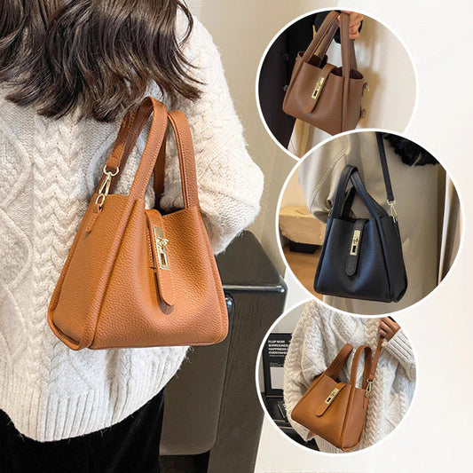 😜40% árcsökkentés 👜 Prémium vödrös kézitáska✨ Nagy kapacitású női műbőr táska – Állítható pánt, egyedi stílus minden alkalomra!