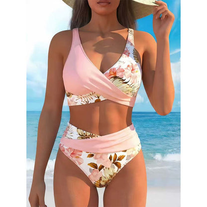 🌸 Magas Dereki Virágmintás Bikini: Hangsúlyozd az Alakod – Raktáron! 👙-IDŐKORLÁTOZOTT AKCIÓ🏷️