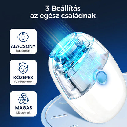 🔥🎁2+2 ingyenes😜50% árcsökkentés💅 Automatikus körömreszelő LED fénnyel🔋 Újratölthető elektromos körömápoló – Csendes, 360° sima reszelés gyerekeknek is!（副本）