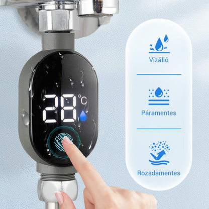 🔥🔥2+2 ingyenes🚿💡 Zuhany hőmérséklet kijelző – valós idejű vízfigyelés, égési sérülések ellen!🌡️✅ Vízforrás hőmérő – intelligens LED kijelző, biztonságos fürdés a családnak!
