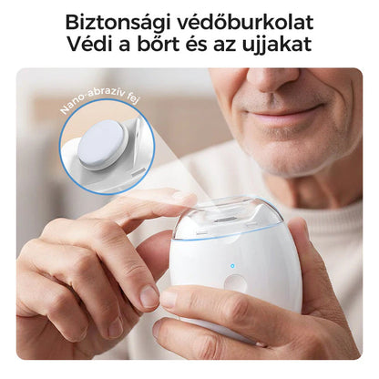 🔥🎁2+2 ingyenes😜50% árcsökkentés💅 Automatikus körömreszelő LED fénnyel🔋 Újratölthető elektromos körömápoló – Csendes, 360° sima reszelés gyerekeknek is!（副本）