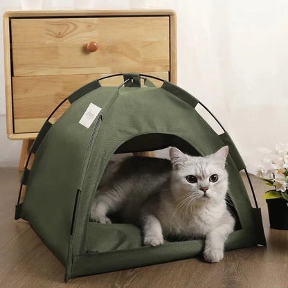 🐱 Kényelmes, hordozható macskasátor párnával 💤