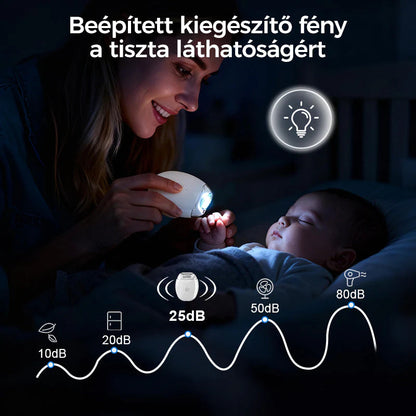 🔥🎁2+2 ingyenes😜50% árcsökkentés💅 Automatikus körömreszelő LED fénnyel🔋 Újratölthető elektromos körömápoló – Csendes, 360° sima reszelés gyerekeknek is!（副本）