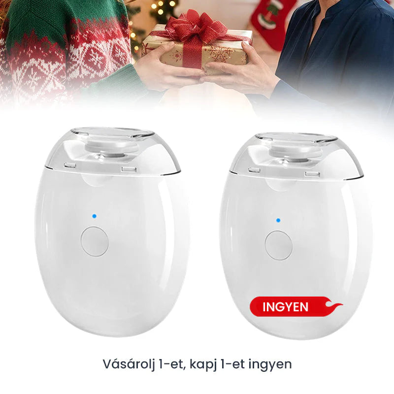 🔥🎁2+2 ingyenes😜50% árcsökkentés💅 Automatikus körömreszelő LED fénnyel🔋 Újratölthető elektromos körömápoló – Csendes, 360° sima reszelés gyerekeknek is!（副本）