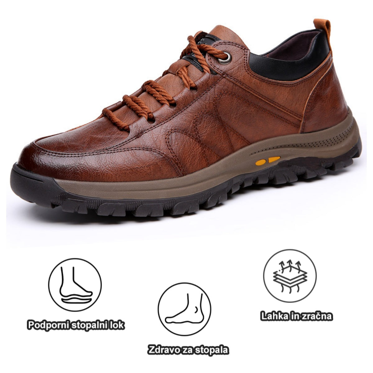 Suuperre® Premium usnjeni ortopedski čevlji | Ergonomsko oblikovani za lajšanje bolečin v hrbtu, kolenih in stopalih ter zagotavljajo izjemno udobje (ročno izdelani).