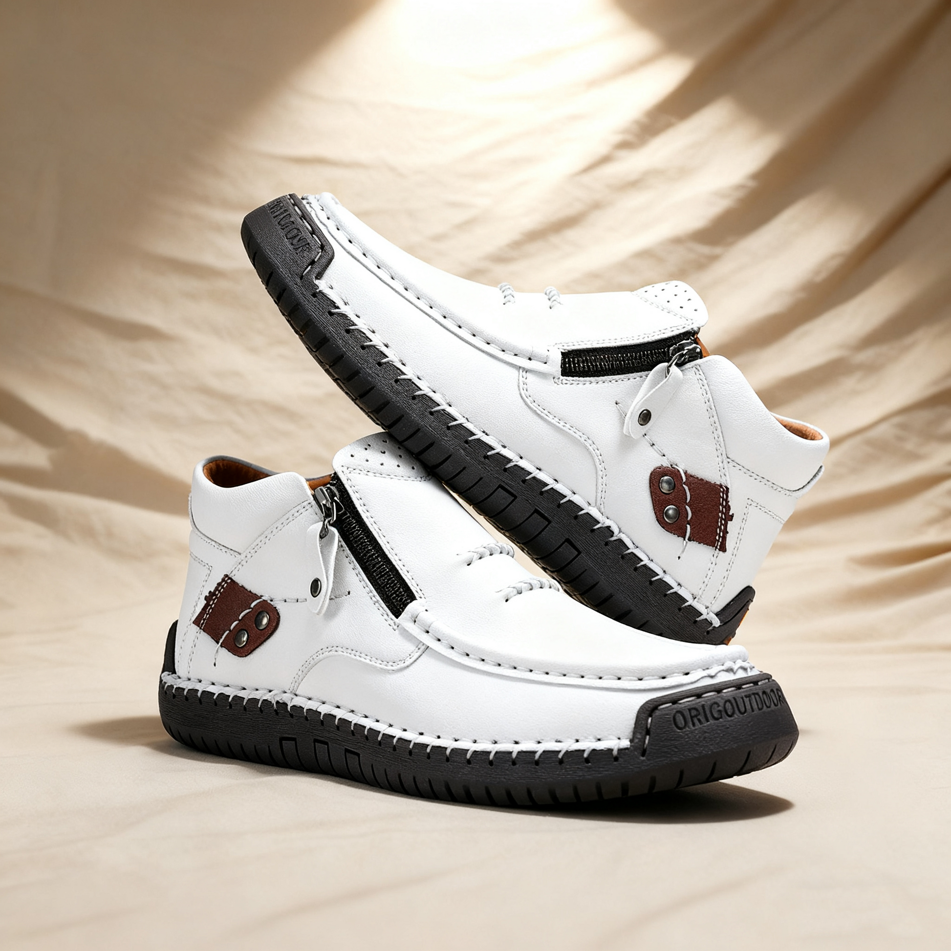 (⏰Oferta por tiempo limitado - 50% de descuento) - Zapatos de cuero genuino hechos a mano - Soporte de arco, impermeables, antideslizantes