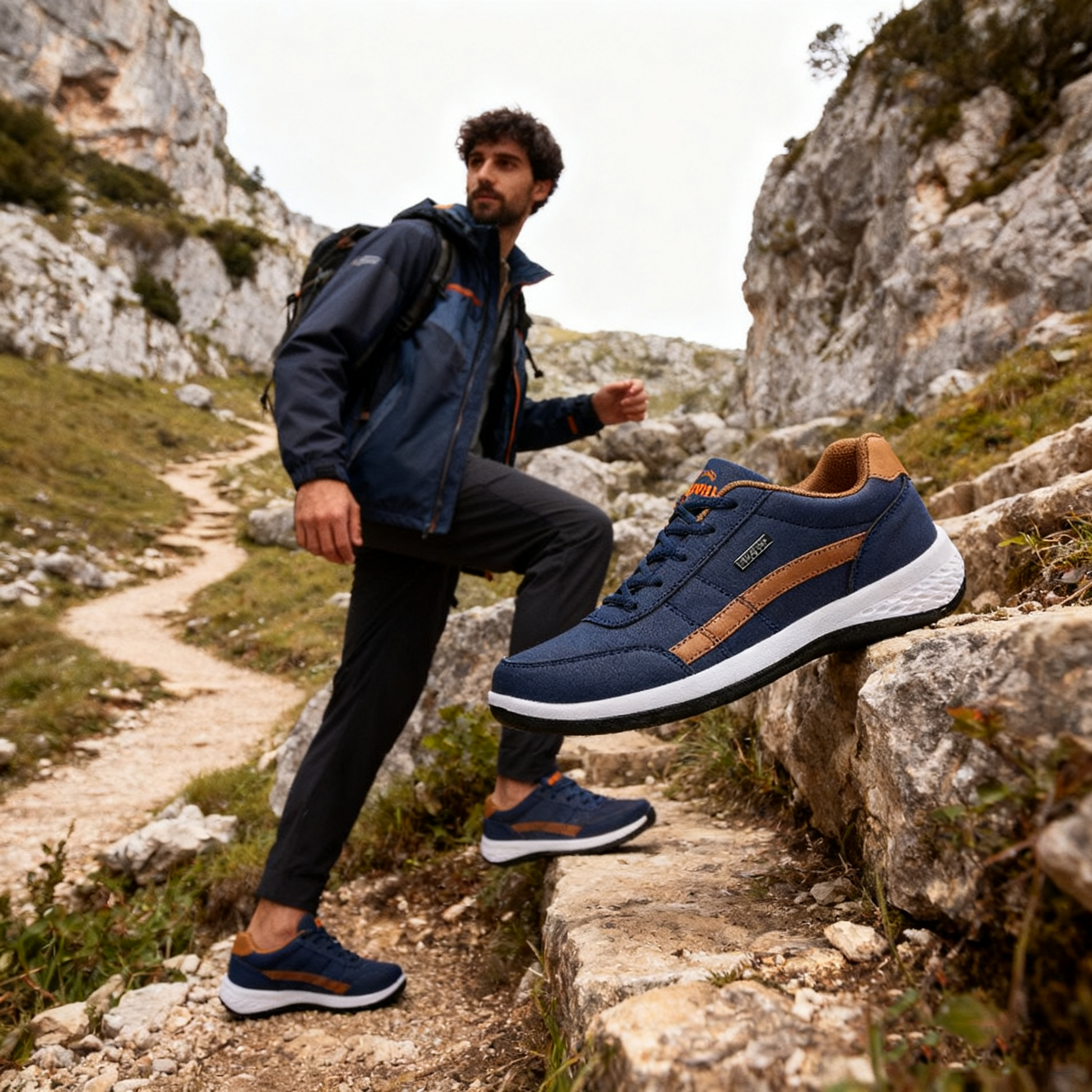 (🔥Oferta por tiempo limitado con 50 % de descuento, ¡no te la pierdas!) - Zapatos deportivos ortopédicos suaves y cómodos (soporte de arco, impermeables y antideslizantes)