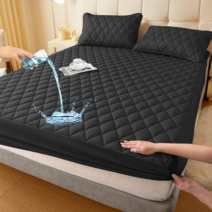 🛏️ Teljesen vízzáró matracvédő😴 Puha, párnázott felület + mély sarkok – Nem csúszik, nem mocorog!