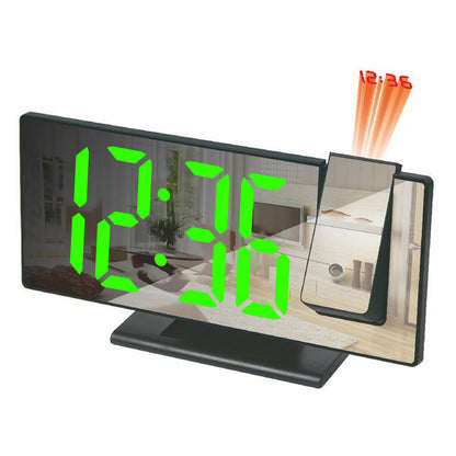 😁árcsökkentési akció⏰Multifunkciós LED Óra Tükör – Ébresztő + Vetítő + Hőmérséklet!