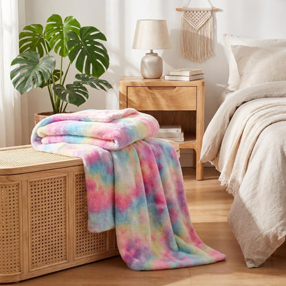 ☁️ Rendkívül puha, batikolt plüss takaró 🧸