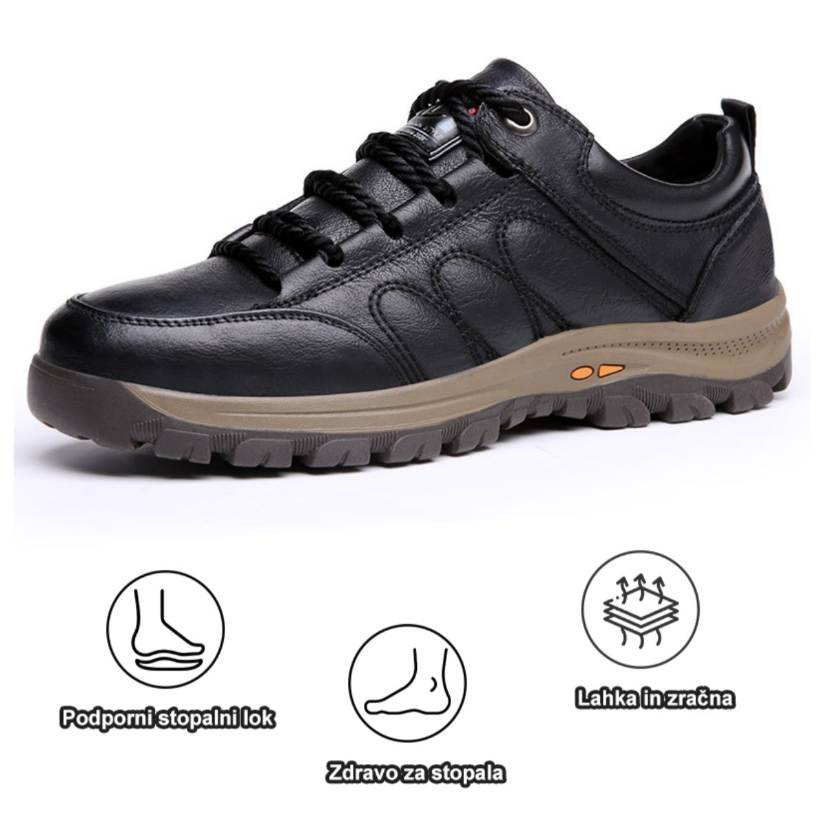 Suuperre® Premium usnjeni ortopedski čevlji | Ergonomsko oblikovani za lajšanje bolečin v hrbtu, kolenih in stopalih ter zagotavljajo izjemno udobje (ročno izdelani).