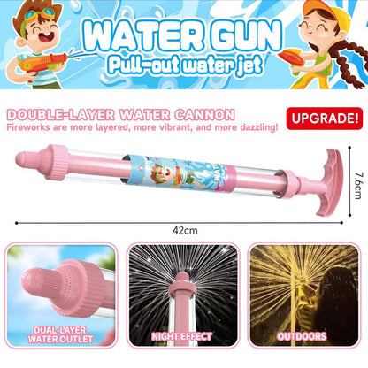 🔫 🌈Világos szivárványos LED-es vízipisztoly 💦✨