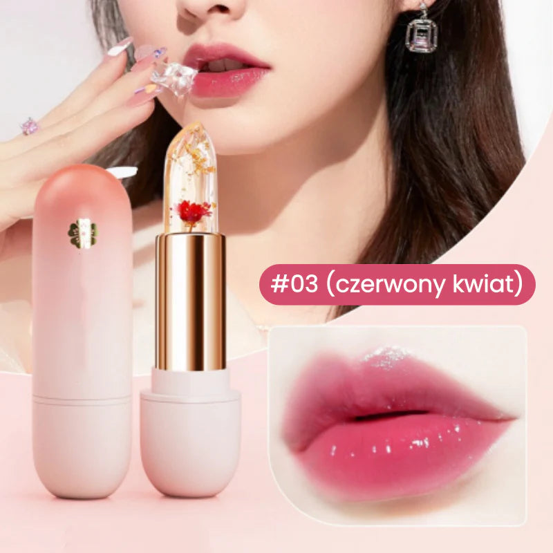 🌸 【1+1-et ingyen】Hidratáló rúzs virágszirmokkal – a hőmérséklettől függően változtatja a színét 💄