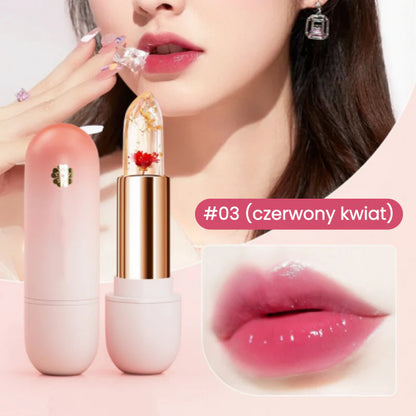 🌸 【1+1-et ingyen】Hidratáló rúzs virágszirmokkal – a hőmérséklettől függően változtatja a színét 💄