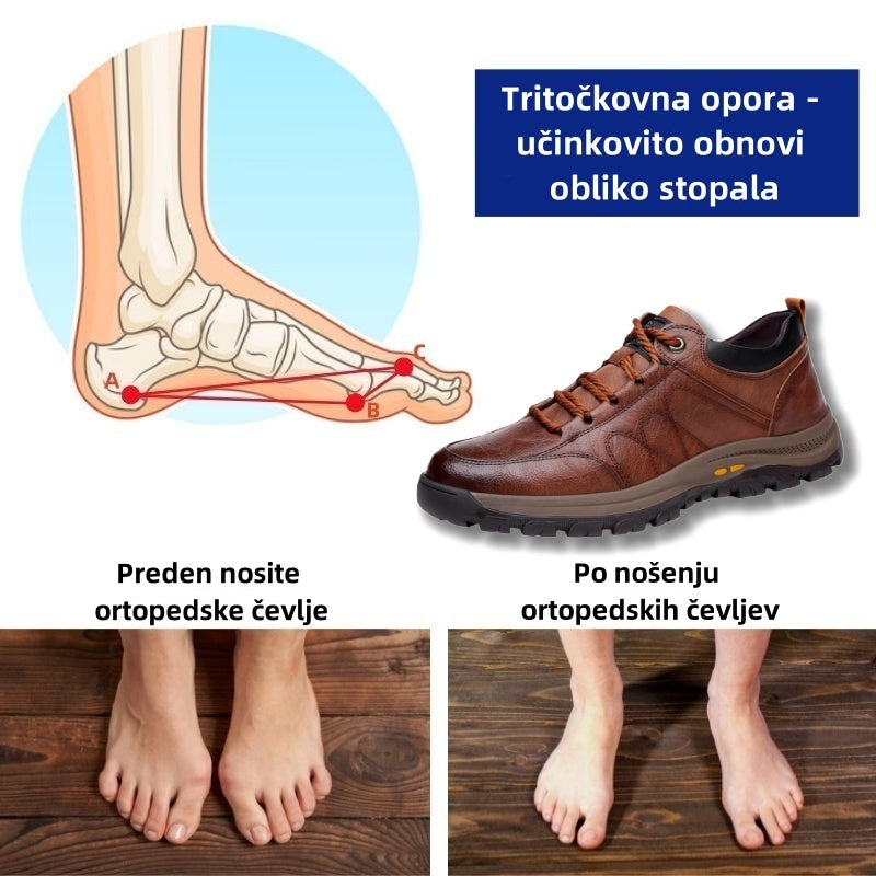 Suuperre® Premium usnjeni ortopedski čevlji | Ergonomsko oblikovani za lajšanje bolečin v hrbtu, kolenih in stopalih ter zagotavljajo izjemno udobje (ročno izdelani).