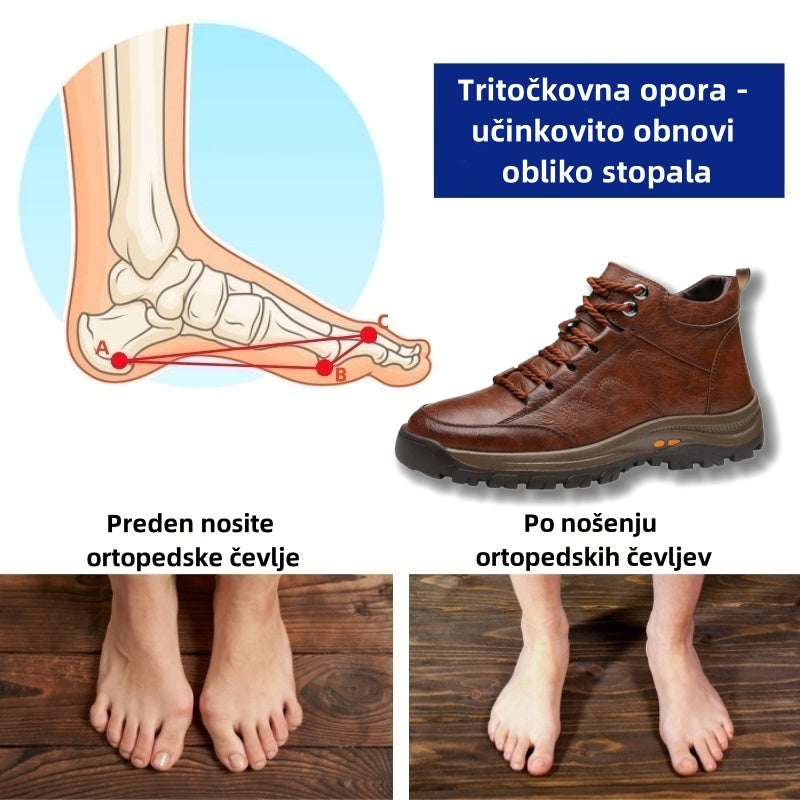 Suuperre® Premium usnjeni ortopedski čevlji | Ergonomsko oblikovani za lajšanje bolečin v hrbtu, kolenih in stopalih ter zagotavljajo izjemno udobje (ročno izdelani).