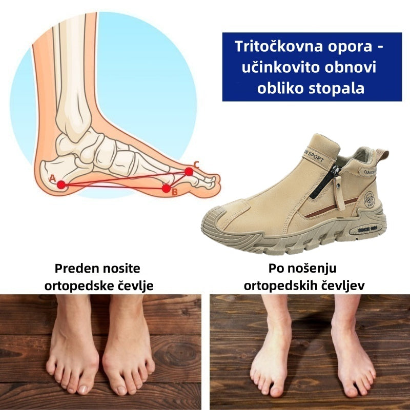Suuperre® Premium usnjeni ortopedski čevlji | Ergonomsko oblikovani za lajšanje bolečin v hrbtu, kolenih in stopalih ter zagotavljajo izjemno udobje (ročno izdelani).