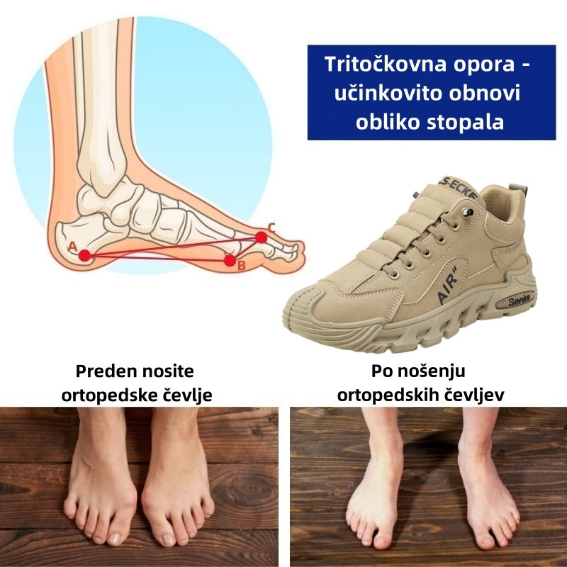 Suuperre® Premium usnjeni ortopedski čevlji | Ergonomsko oblikovani za lajšanje bolečin v hrbtu, kolenih in stopalih ter zagotavljajo izjemno udobje (ročno izdelani).