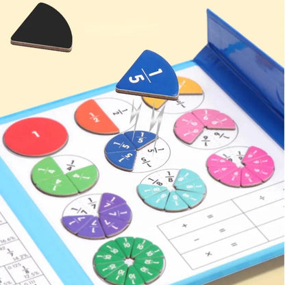 😊65% kedvezmény az eredeti árból🧩Magnetická Kniha Zlomky Puzzle – Hravé Výuku Matematiky!