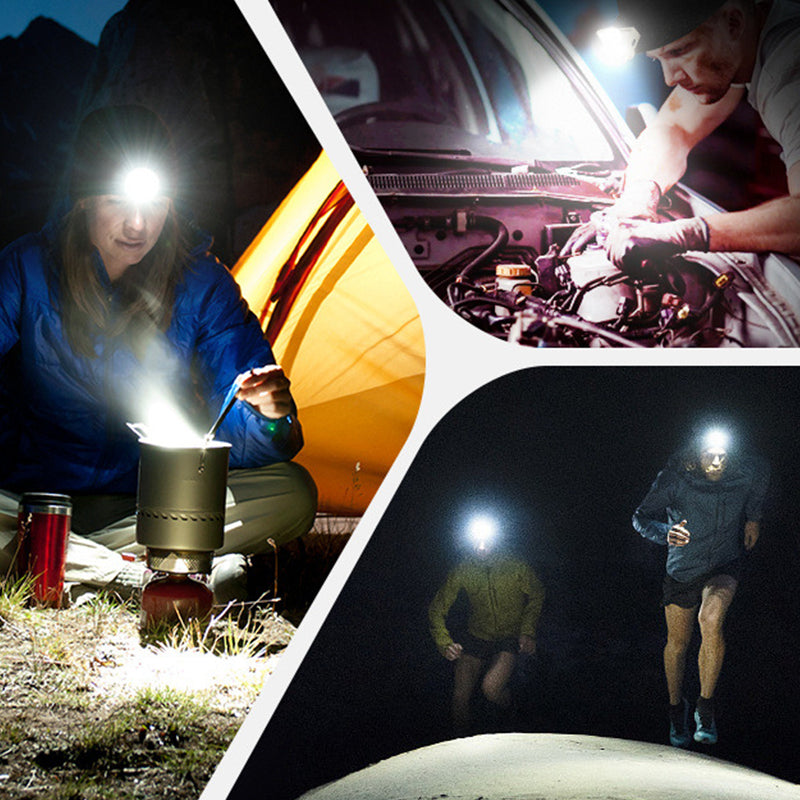 🔦 90°-ban forgatható LED-es fejlámpa és zseblámpa 🏕️