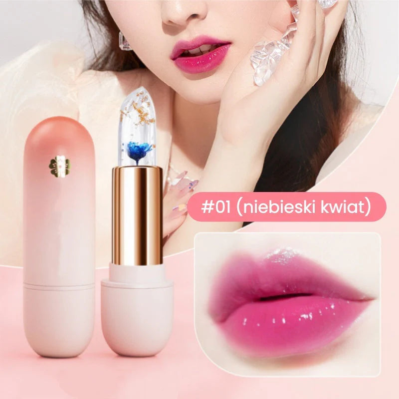 🌸 【1+1-et ingyen】Hidratáló rúzs virágszirmokkal – a hőmérséklettől függően változtatja a színét 💄