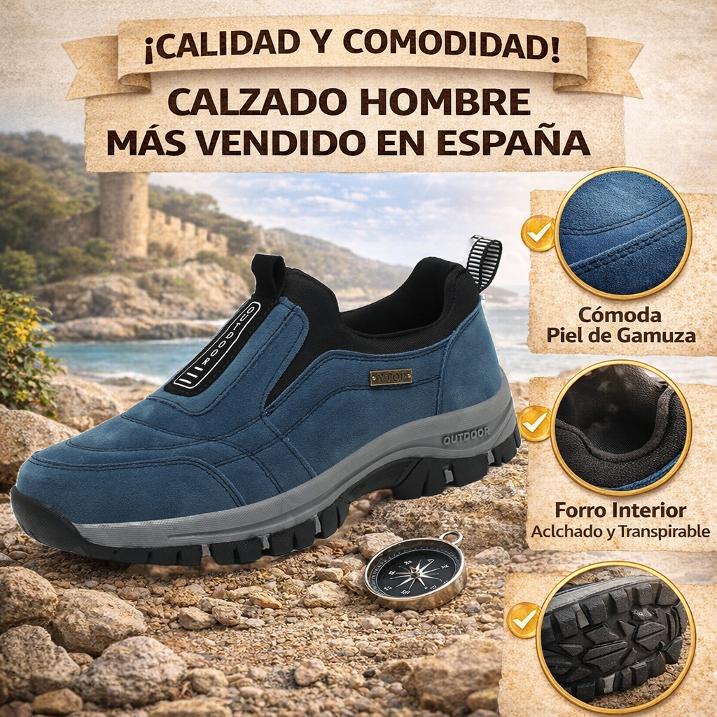 Aawaay® – Zapatos de gamuza, cosidos a mano, diseñados para proporcionar una pisada estable, cómoda y natural durante todo el día