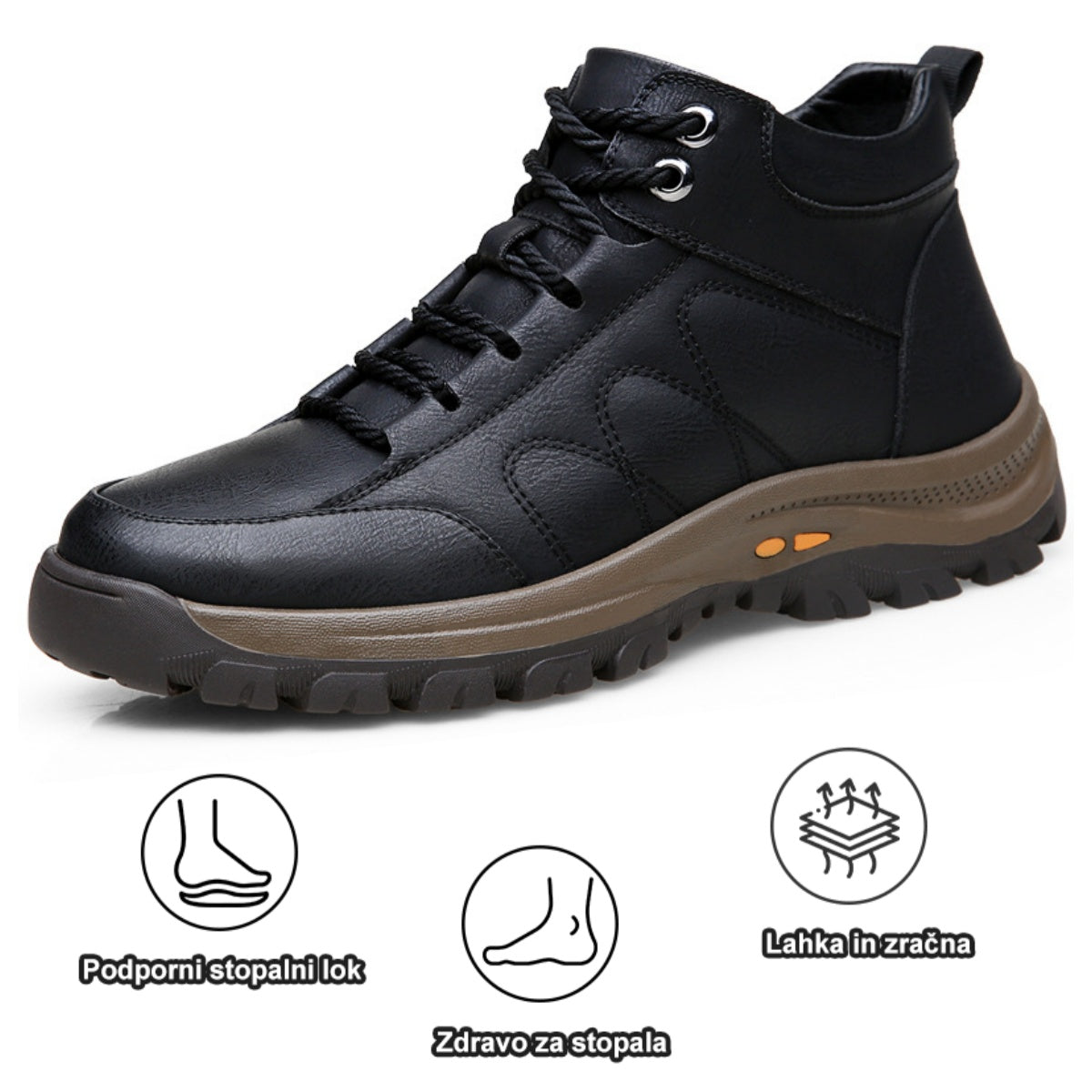 Suuperre® Premium usnjeni ortopedski čevlji | Ergonomsko oblikovani za lajšanje bolečin v hrbtu, kolenih in stopalih ter zagotavljajo izjemno udobje (ročno izdelani).