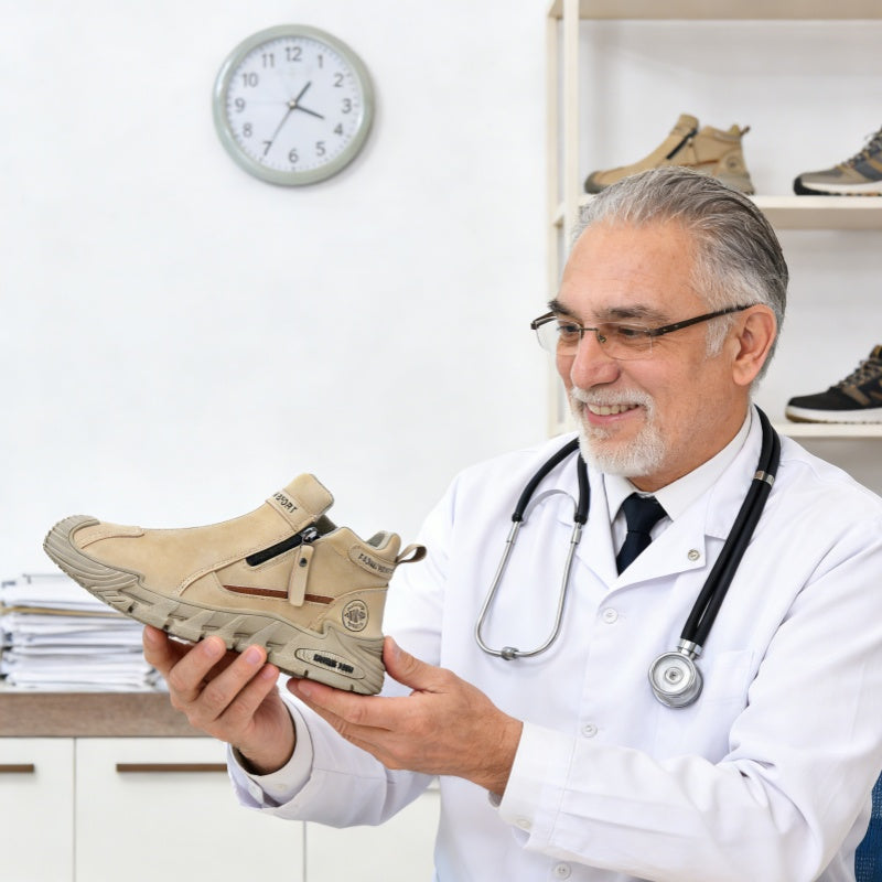 Suuperre® Premium usnjeni ortopedski čevlji | Ergonomsko oblikovani za lajšanje bolečin v hrbtu, kolenih in stopalih ter zagotavljajo izjemno udobje (ročno izdelani).