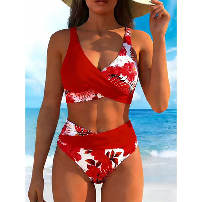 🌸 Magas Dereki Virágmintás Bikini: Hangsúlyozd az Alakod – Raktáron! 👙-IDŐKORLÁTOZOTT AKCIÓ🏷️