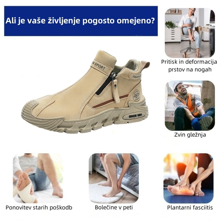 Suuperre® Premium usnjeni ortopedski čevlji | Ergonomsko oblikovani za lajšanje bolečin v hrbtu, kolenih in stopalih ter zagotavljajo izjemno udobje (ročno izdelani).
