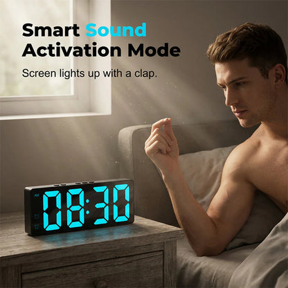 ⏰ Minimalista digitális ébresztőóra hálószobába és irodába 🕰️
