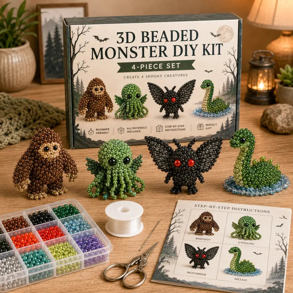 🏆 Ideiglenes akció 🧵✨ Bébi állatok kézműves készlet 3D gyöngyökkel 🐻