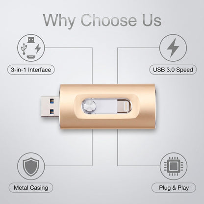 ⚡ 3 az 1-ben univerzális USB-meghajtó 🚀
