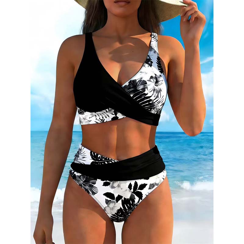 🌸 Magas Dereki Virágmintás Bikini: Hangsúlyozd az Alakod – Raktáron! 👙-IDŐKORLÁTOZOTT AKCIÓ🏷️