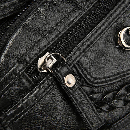 😍2026 tavaszi újdonságok👜 Többzsebű PU bőr válltáska – Praktikus rendszerezés és elegancia！
