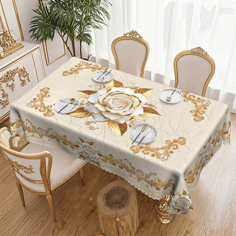 😜30% árcsökkentés🌸 Arany rózsa dombornyomott design – Vízálló, tartós és könnyen tisztítható!