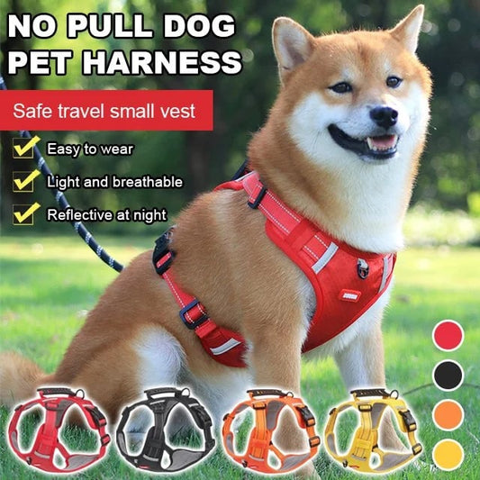 🐶 Húzást nem igénylő kutyahám: Légáteresztő, biztonságos és könnyen viselhető!