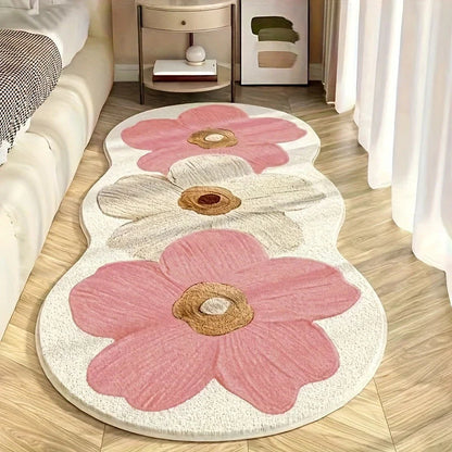 😊55% kedvezmény az eredeti árból✨🌸 Virágmintás szőnyeg – Puha és csúszásmentes –Luxus kényelem a lakásban!