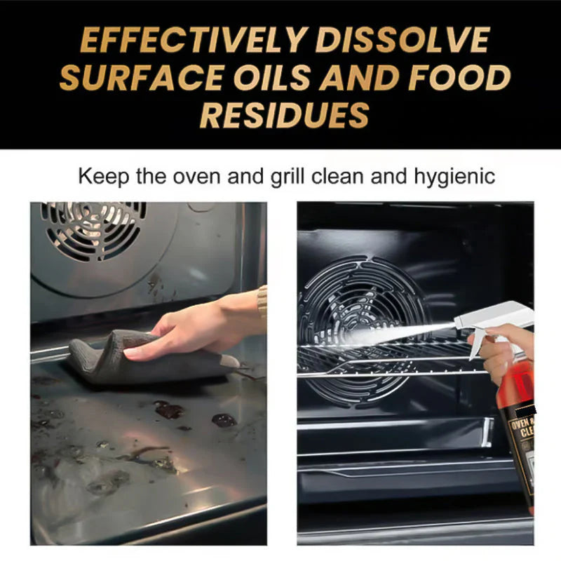 😀2 vásárol 1 ingyen kap🧼5 Percek Tisztítás! Sütő-Grilltisztító Spray – Zsír+Foltok Eltávolítása!