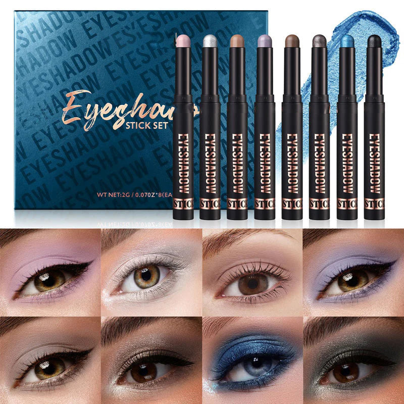🔥1 vásárol 1 ingyen kap👀2 az 1-ben vízálló szemhéjfesték – smink 5 másodperc alatt! 8 árnyalat + highlighter!