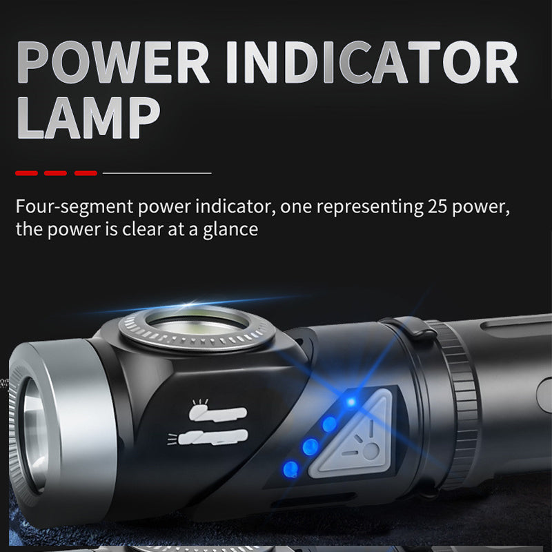 🔦 90°-ban forgatható LED-es fejlámpa és zseblámpa 🏕️