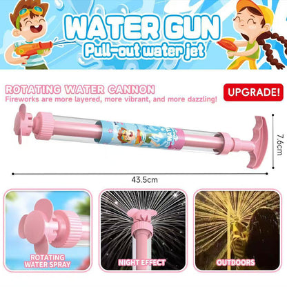 🔫 🌈Világos szivárványos LED-es vízipisztoly 💦✨