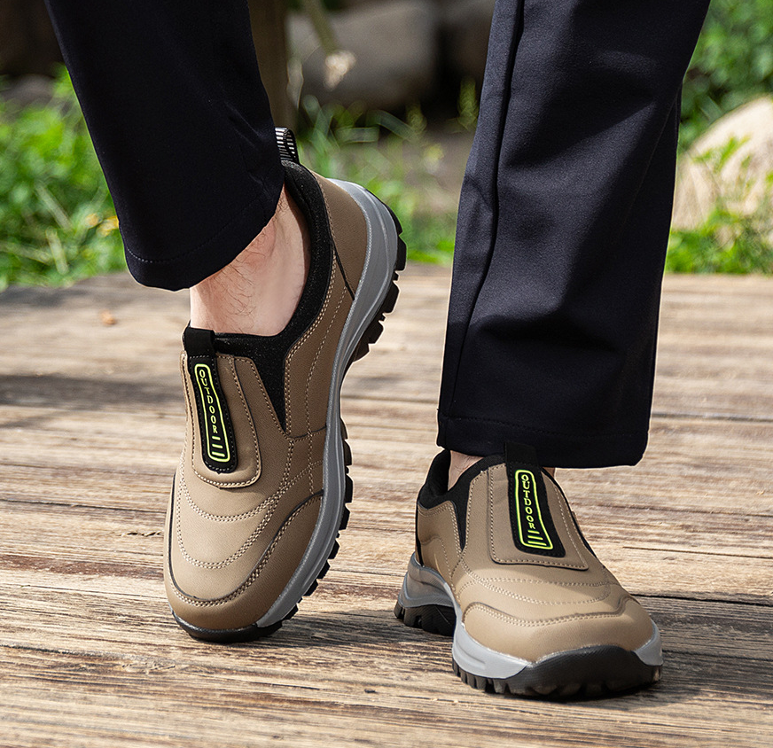 (🔥 50% de descuento - ¡No te lo pierdas!) Zapatos casuales para exteriores para hombre: mocasines deportivos de gamuza transpirables y antideslizantes, adecuados para caminar, soporte de arco, caminata fácil.