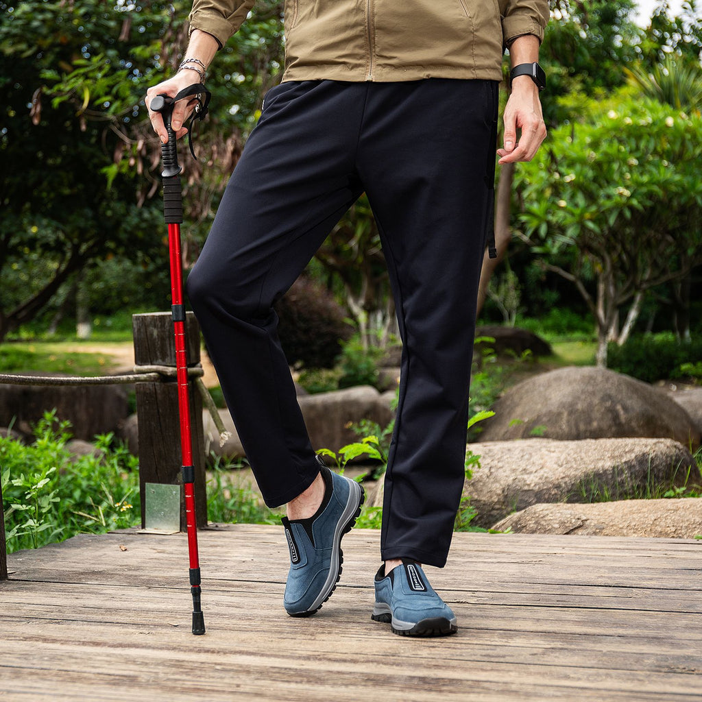 (🔥 50% de descuento - ¡No te lo pierdas!) Zapatos casuales para exteriores para hombre: mocasines deportivos de gamuza transpirables y antideslizantes, adecuados para caminar, soporte de arco, caminata fácil.