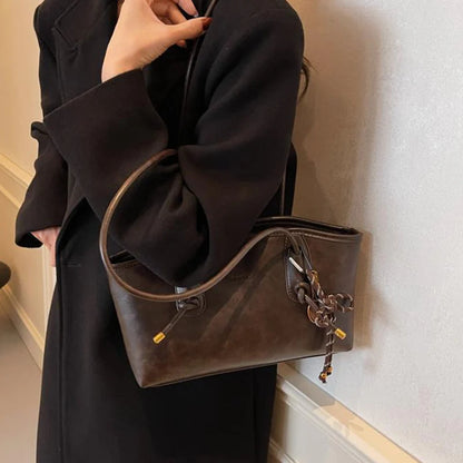 👍2026 Új modell😜30% árcsökkentés👜 Vintage stílusú PU bőr válltáska – Prémium minőség, praktikus és nőies mindennapi kiegészítő!