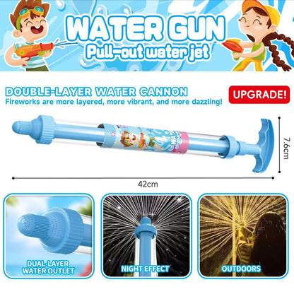 🔫 🌈Világos szivárványos LED-es vízipisztoly 💦✨