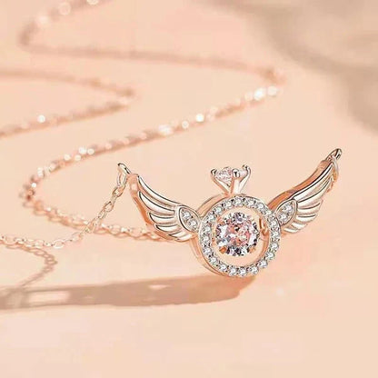 😝1 vásárol 1 ingyen kap👼Cherub Wings Nyaklánc – Mikrozirkónia + Ruchomé Skrzydła!