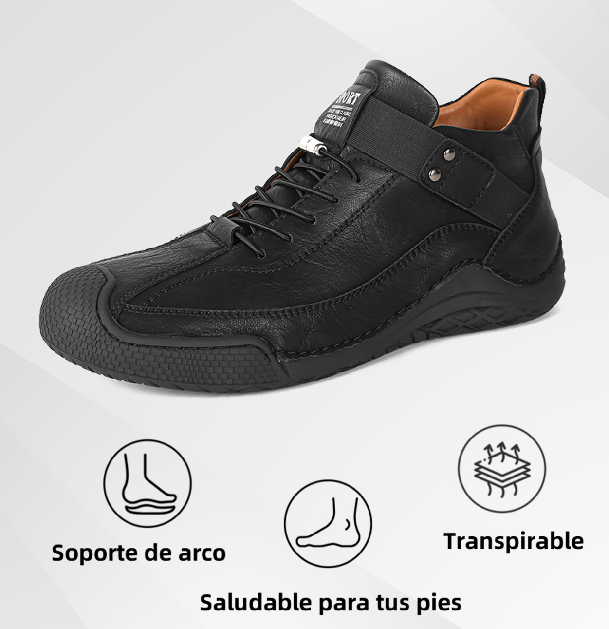 (🔥50% de descuento hoy - ¡No te lo pierdas!) - 🐂Zapatos de piel de becerro cómodos y elegantes 👞(antideslizante, soporte para el arco para aliviar el dolor)